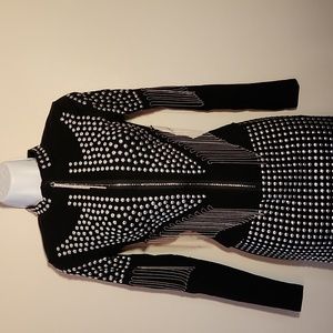 2pc studded skirt and jacket NWOT